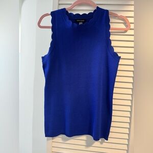 Cable & Gauge Royal Blue Knit Top like new EUC size S fits S and M